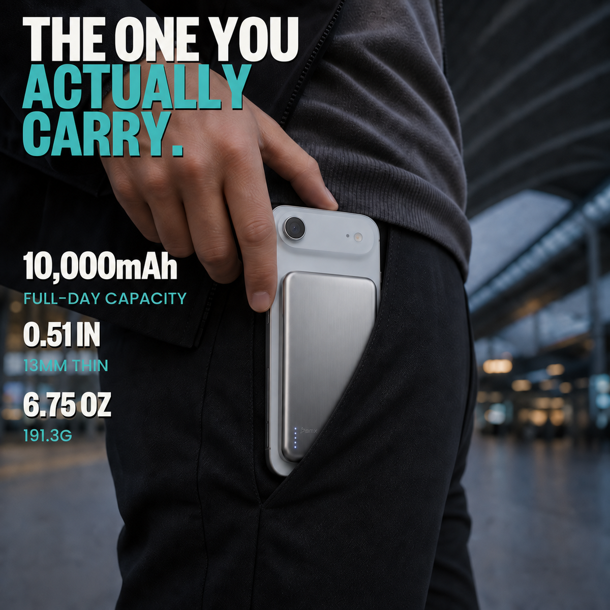 SolidSafe Air 10K Silver infographic: the one you actually carry
