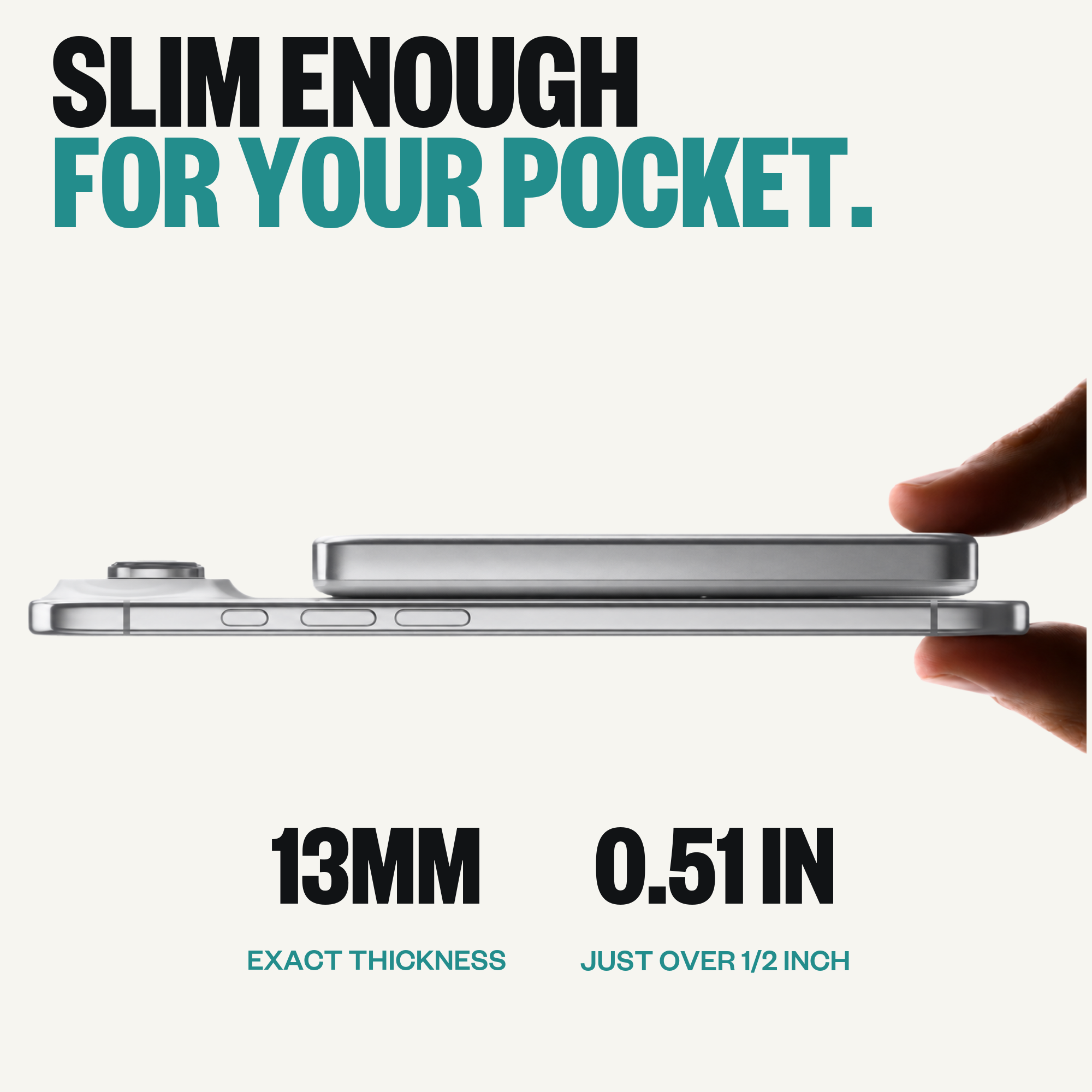 SolidSafe Air 10K infographic: slim enough for your pocket