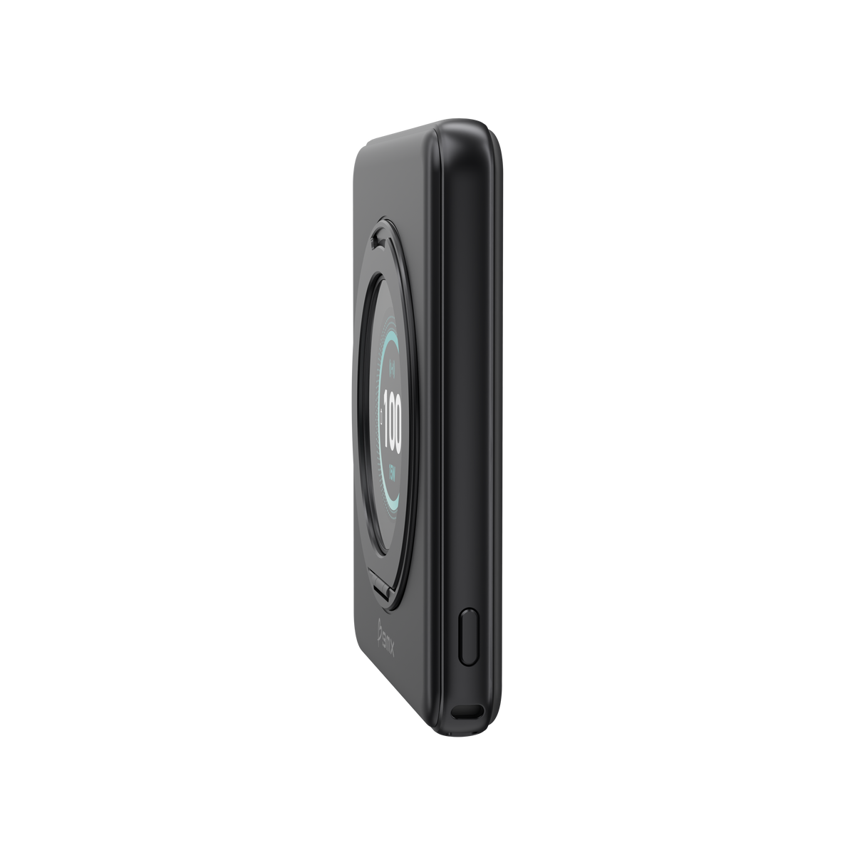 Side profile of the slim black SolidSafe™ Duo.