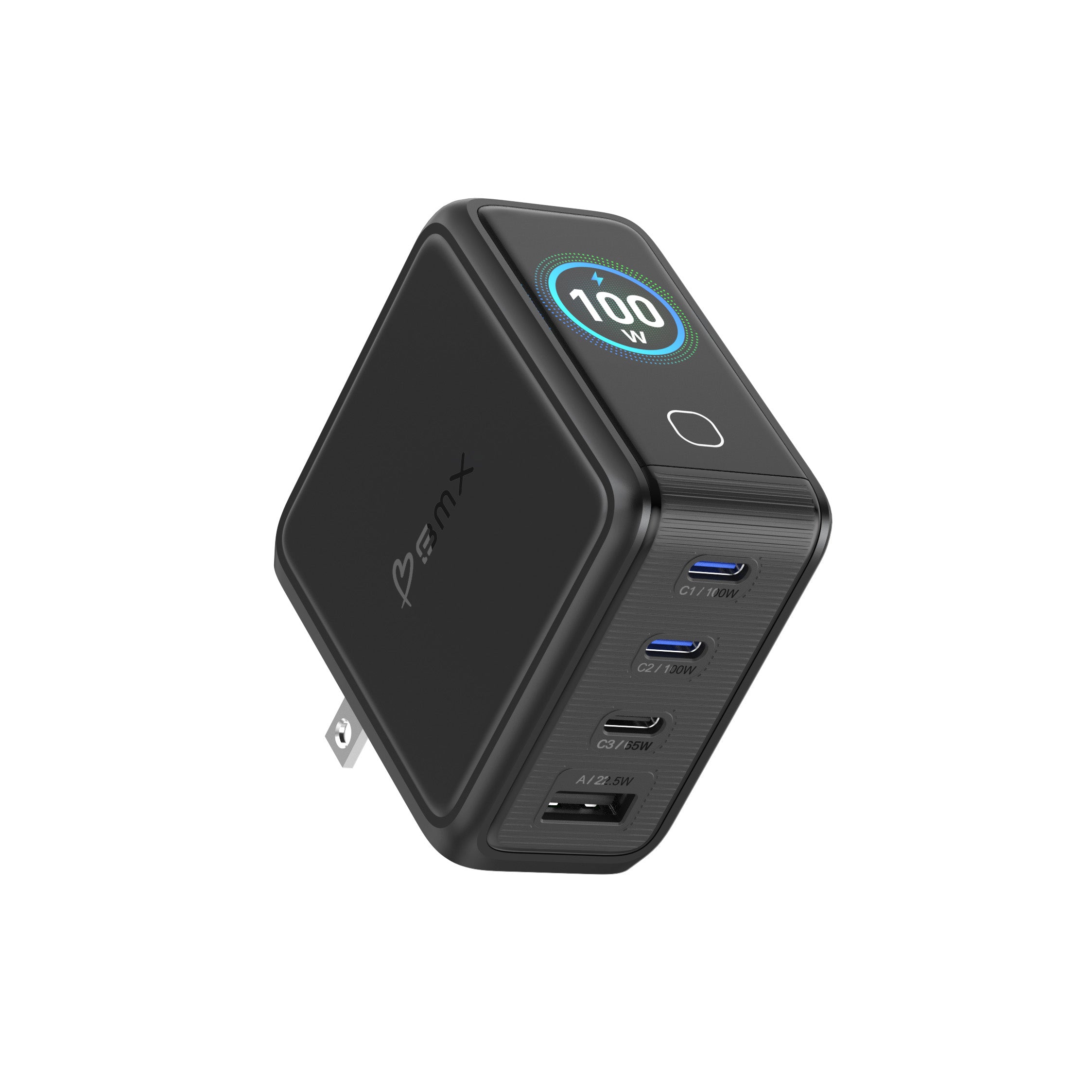 GaNSta™ 100W Laptop Charger (4 Ports, LCD Display)