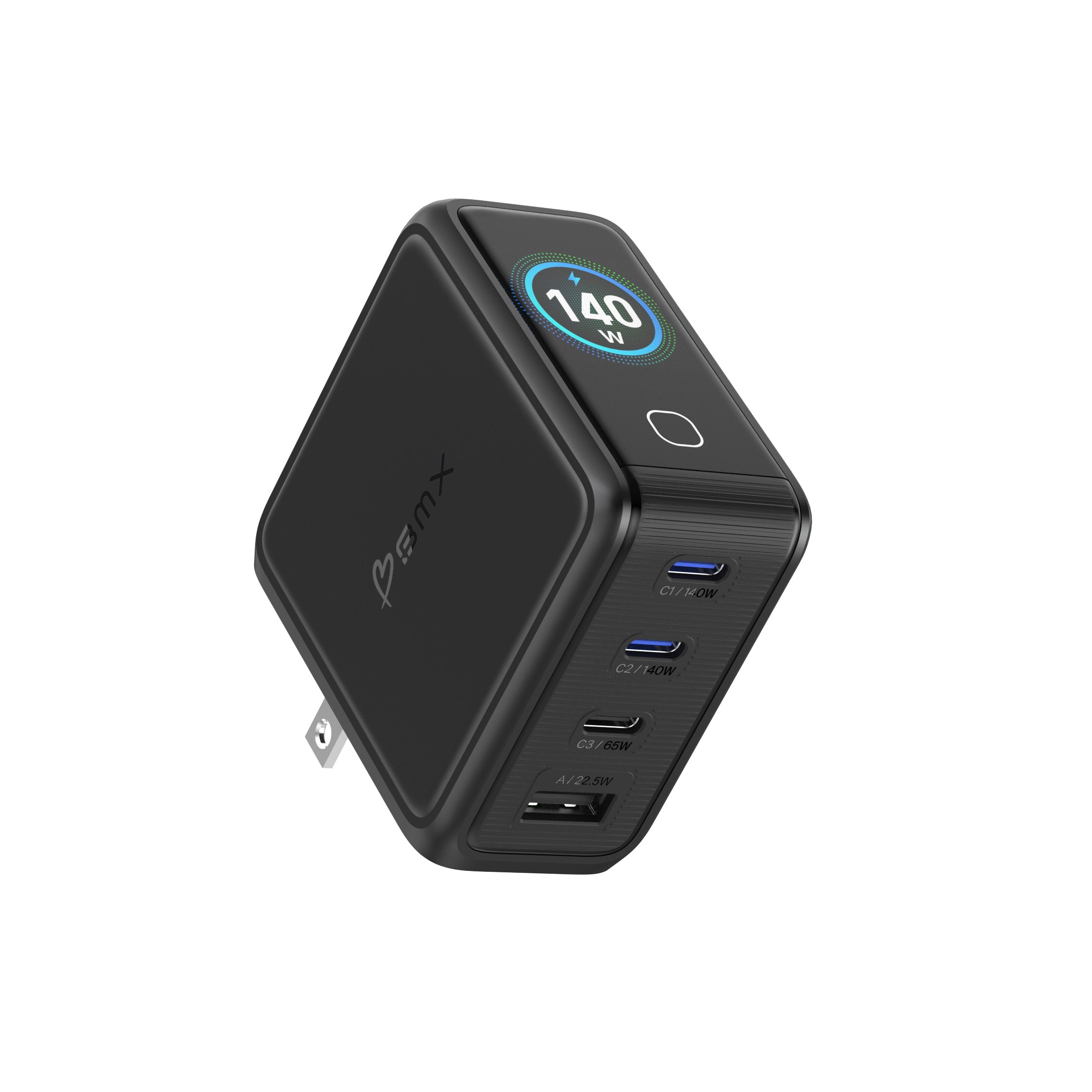 GaNSta™ 140W Laptop Charger (4 Ports, LCD Display)