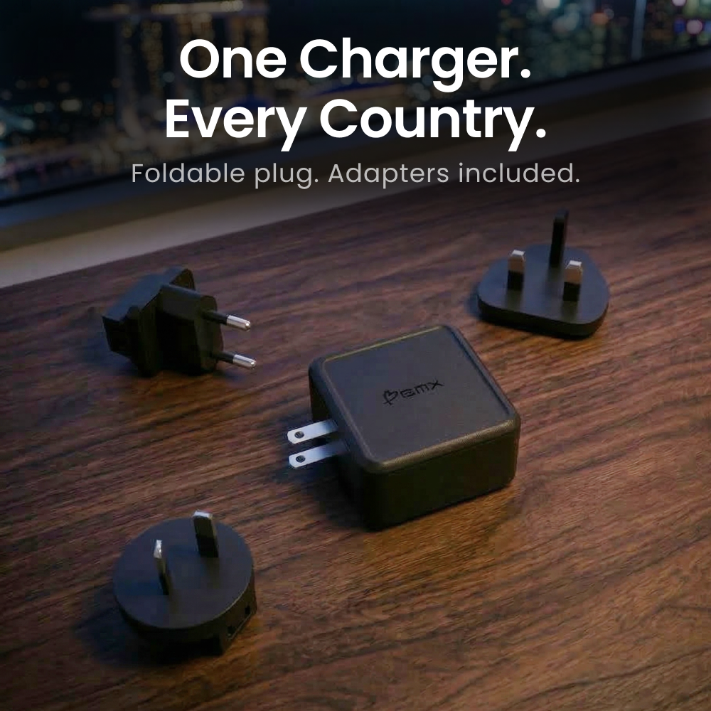 GaNSta™ 100W Laptop Charger (4 Ports, LCD Display)