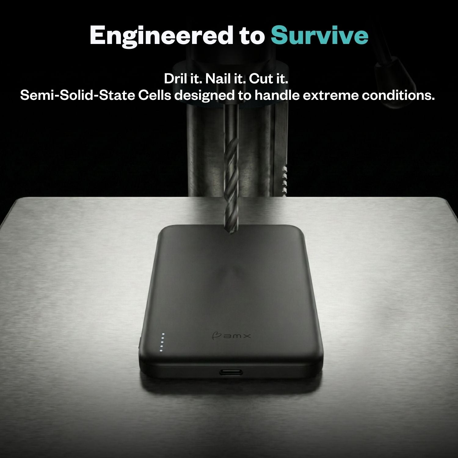 SolidSafe Air 5K Black drill test - semi-solid-state cells engineered to survive extreme conditions