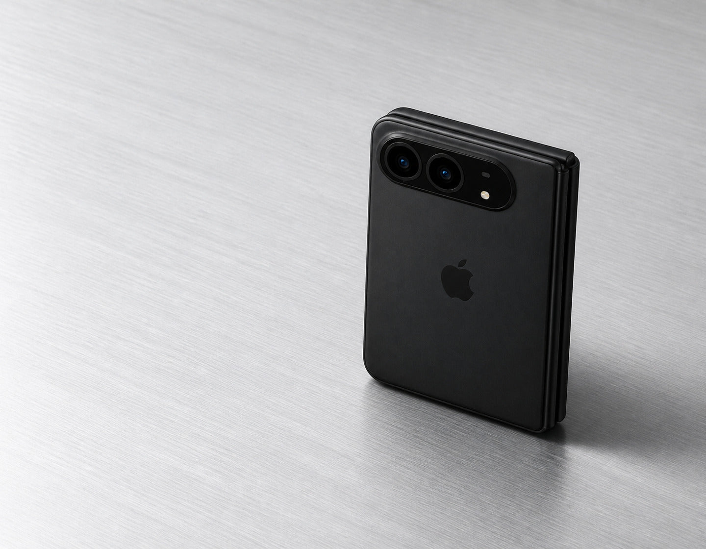 BMX concept render of the rumored folding iPhone Ultra on brushed aluminum