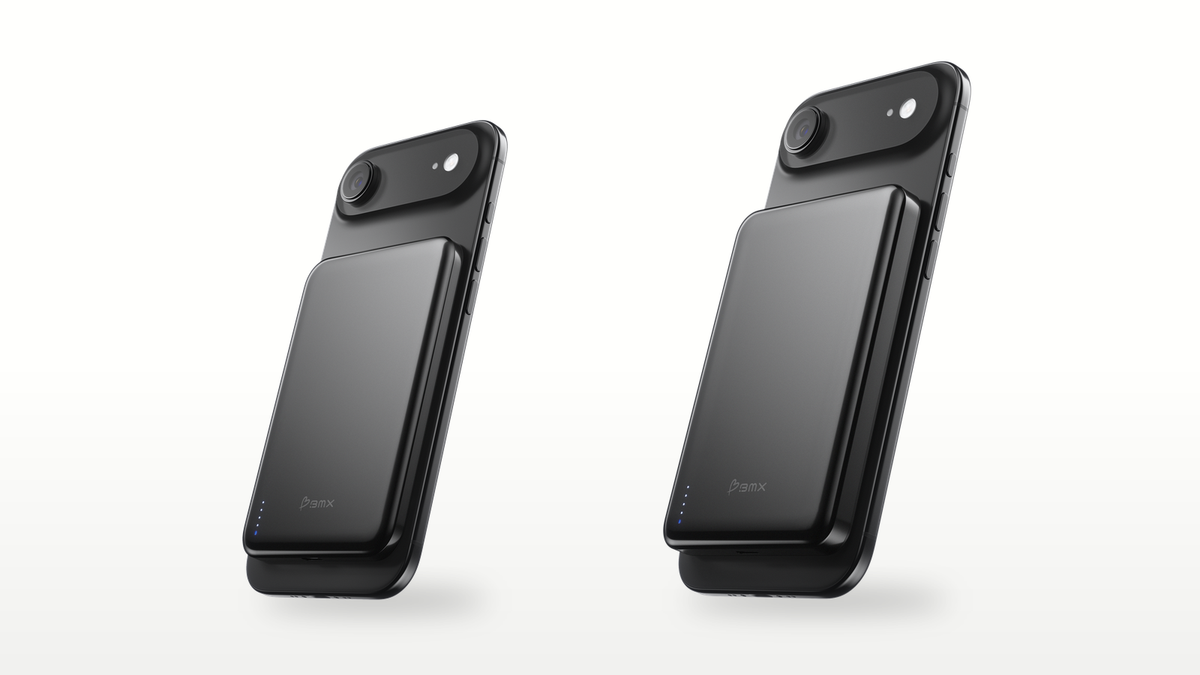 BMX SolidSafe Air 5K and Air 10K snapped to the back of a phone, side by side