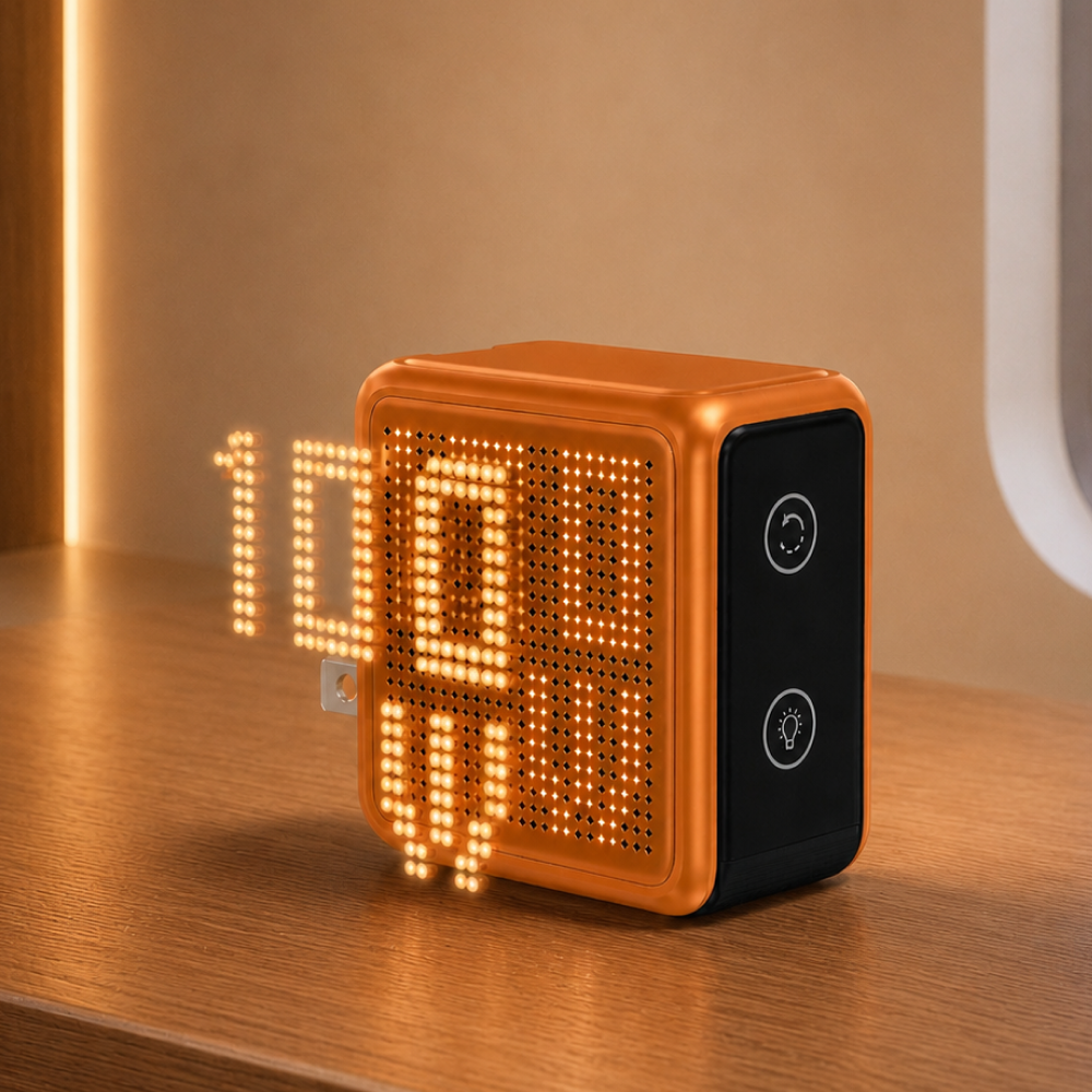GaNsta Pixel 100W display close-up