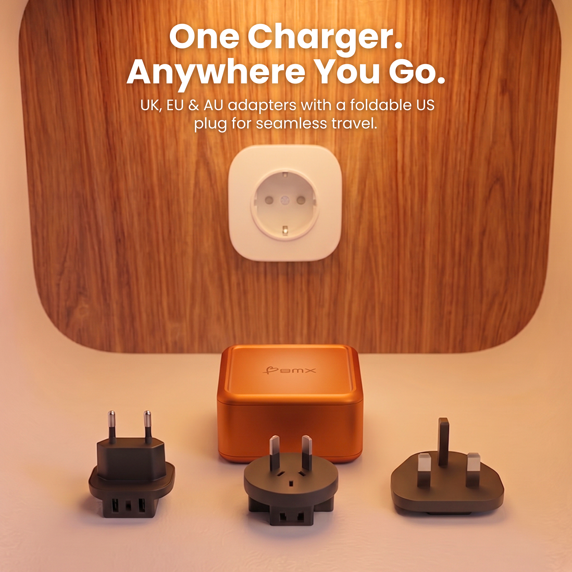 GaNSta Pixel 140W Charger showing live wattage in pixels