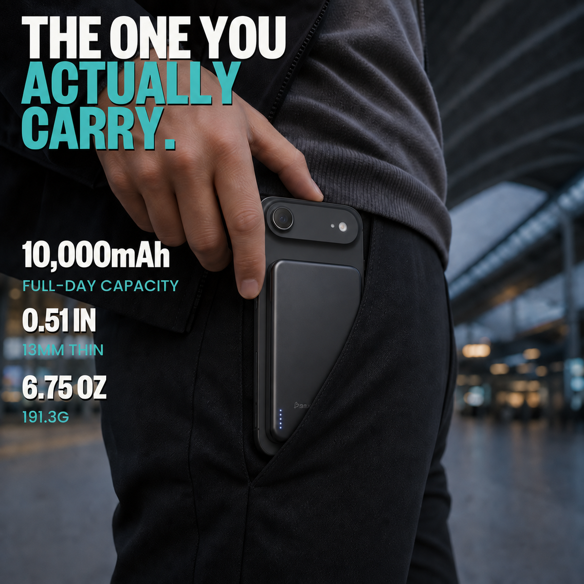 SolidSafe Air 10K Black infographic: the one you actually carry