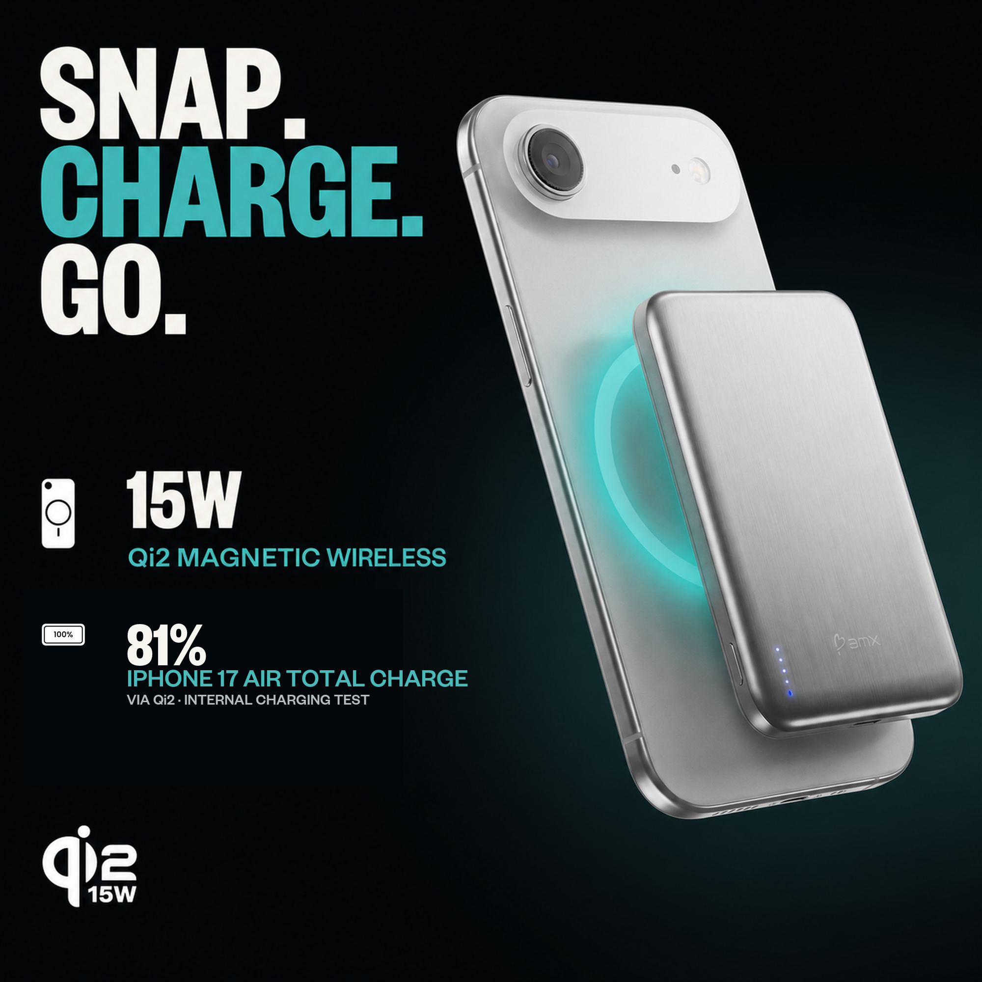 SolidSafe Air 5K infographic: 2026-07-21-solidsafe-air-5k-04-snap-charge-go-square-2000x2000-final
