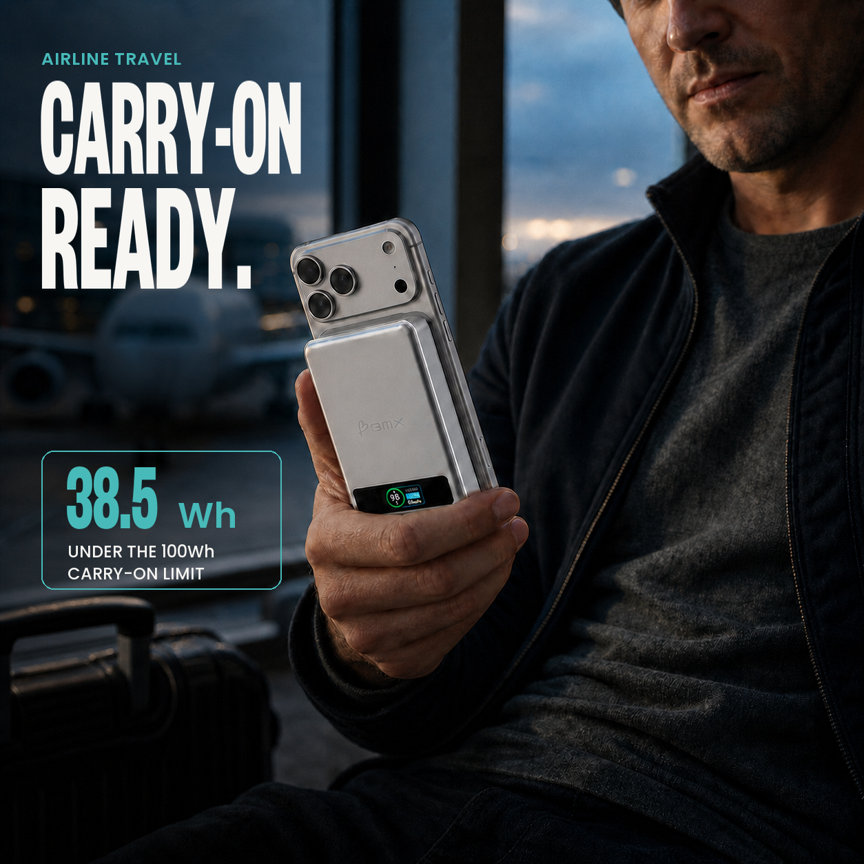 SolidSafe™ 10K Solid-State Magnetic Power Bank