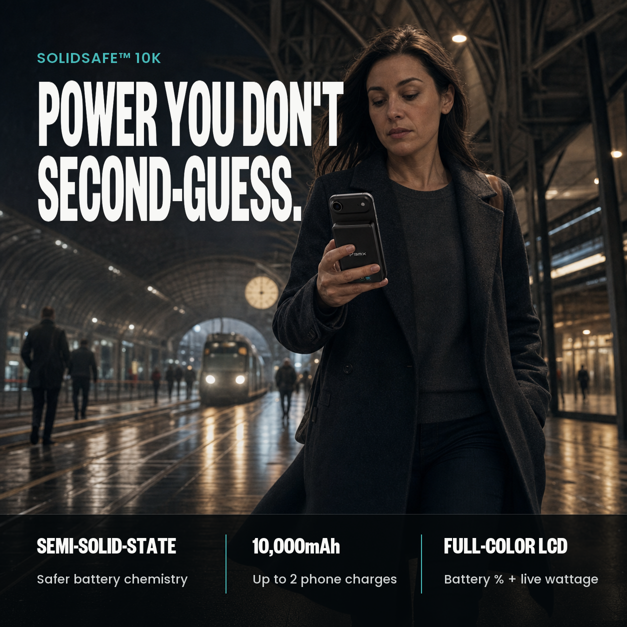 SolidSafe™ 10K Solid-State Magnetic Power Bank