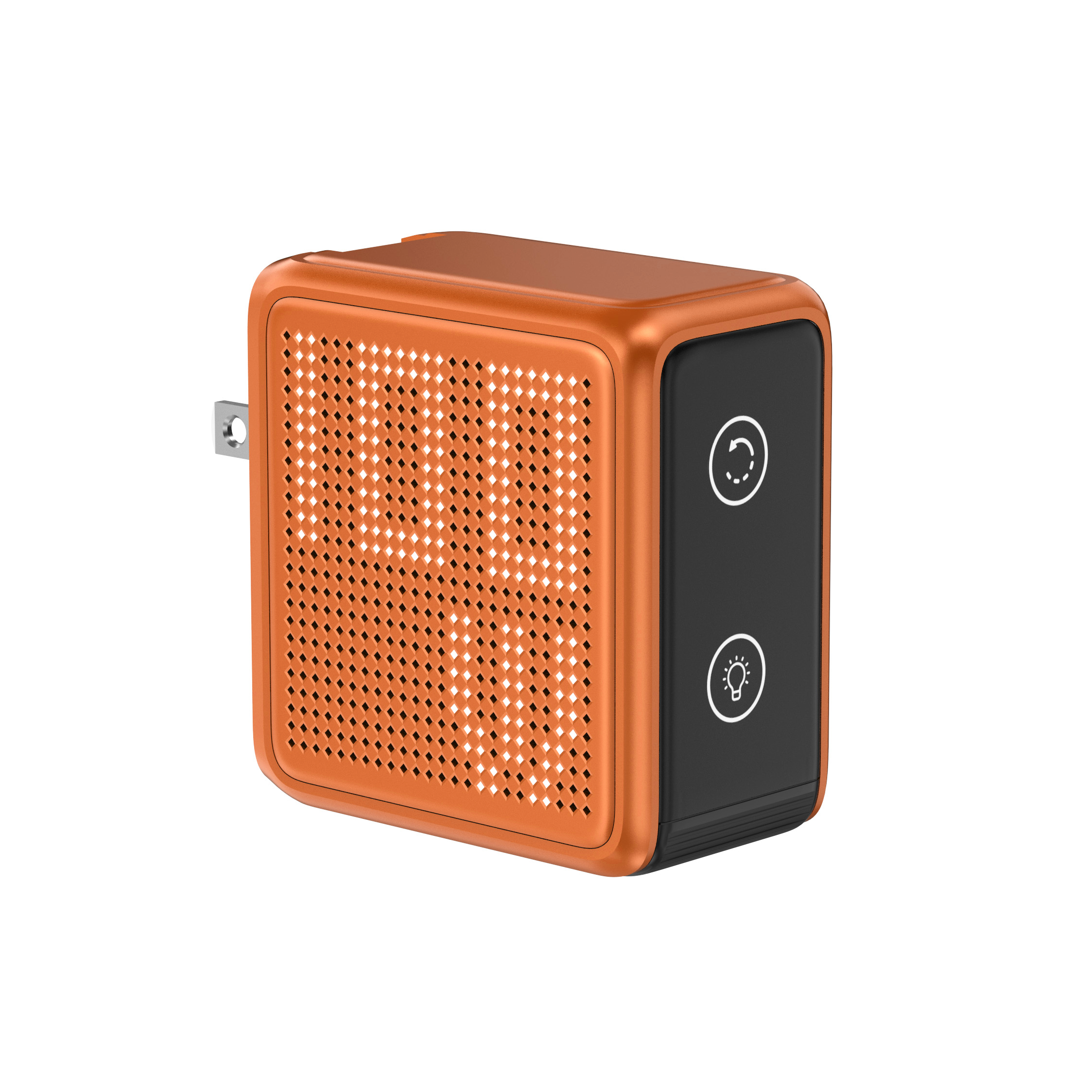 GaNSta Pixel 100W Charger showing live wattage in pixels