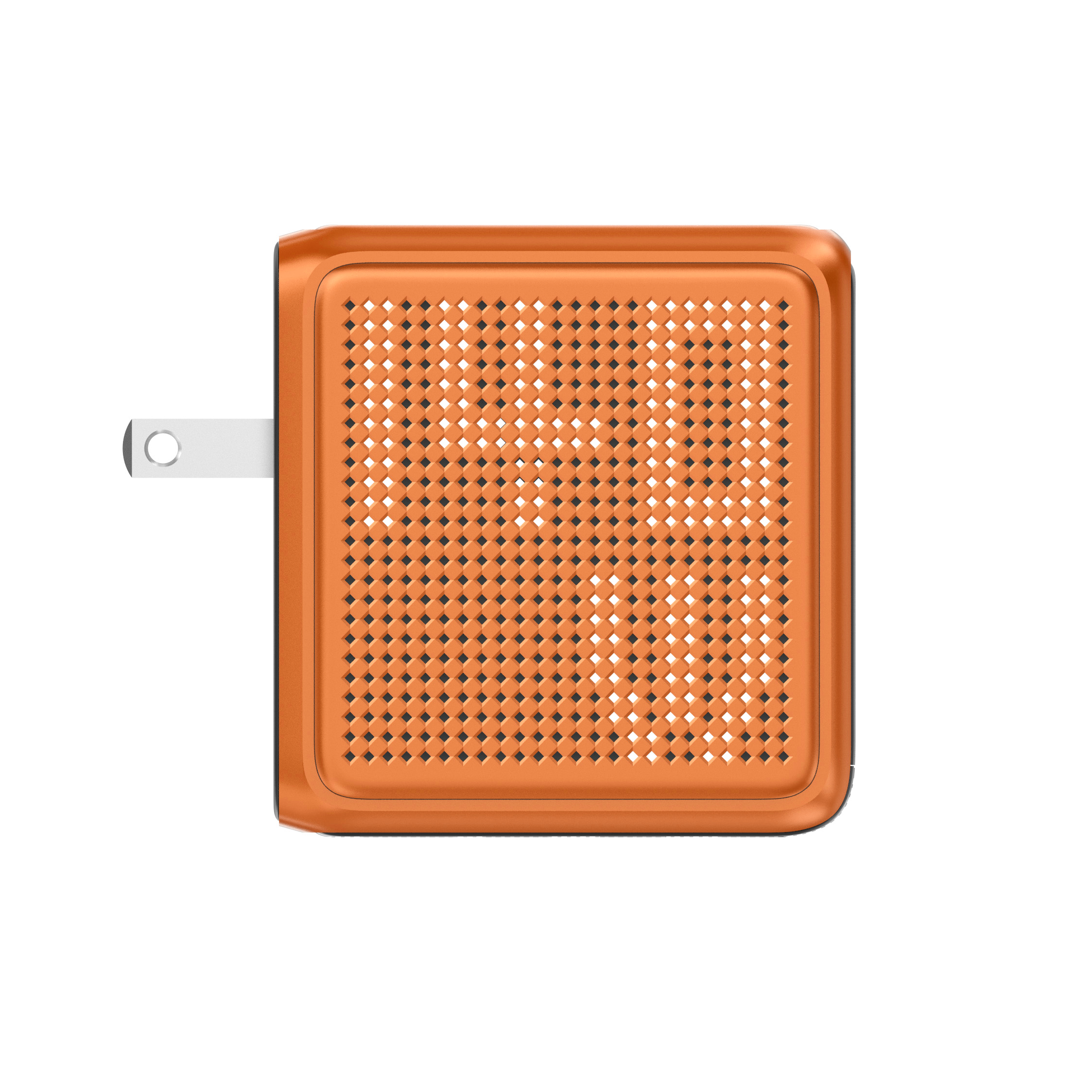 GaNSta Pixel 140W Charger showing live wattage in pixels