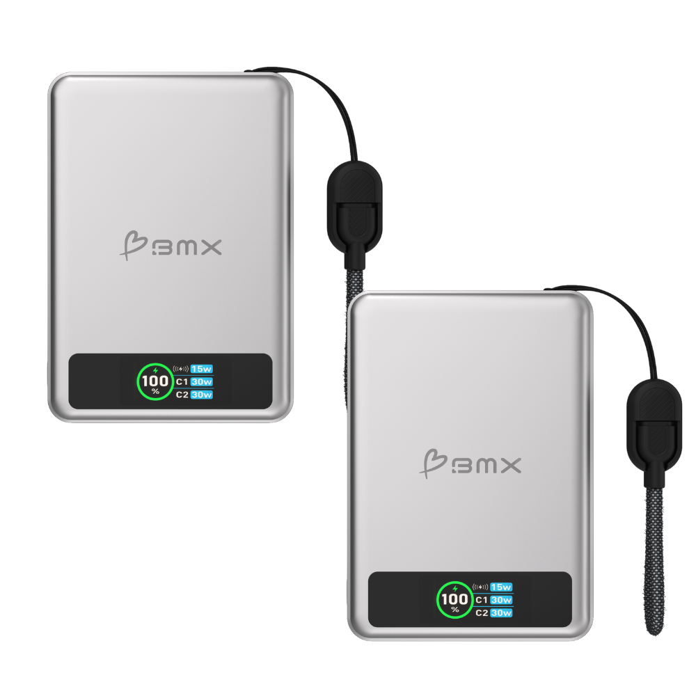 SolidSafe 10K 2-Pack - Qi2 magnetic wireless charging demonstration on iPhone