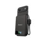 BMX SolidSafe 5K Black -- attached to iPhone via Qi2 magnetic snap, charging wirelessly at 15W