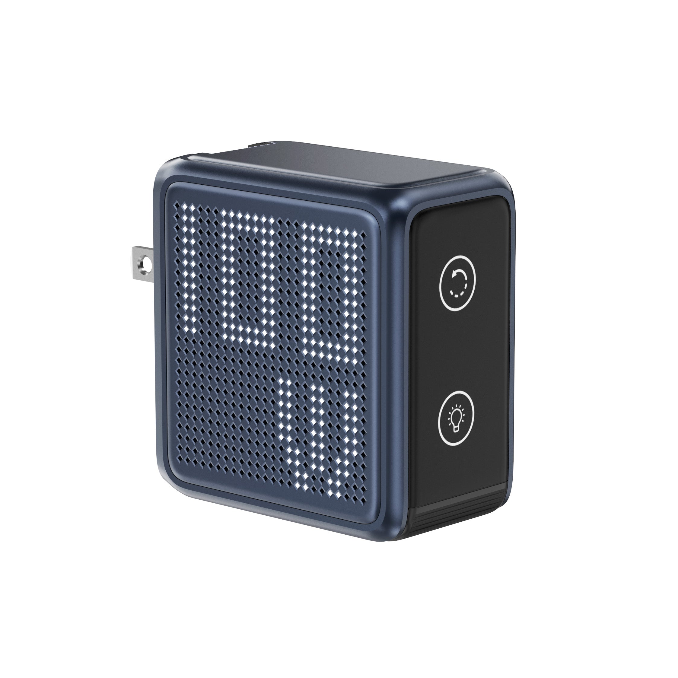 GaNSta Pixel 100W Charger showing live wattage in pixels