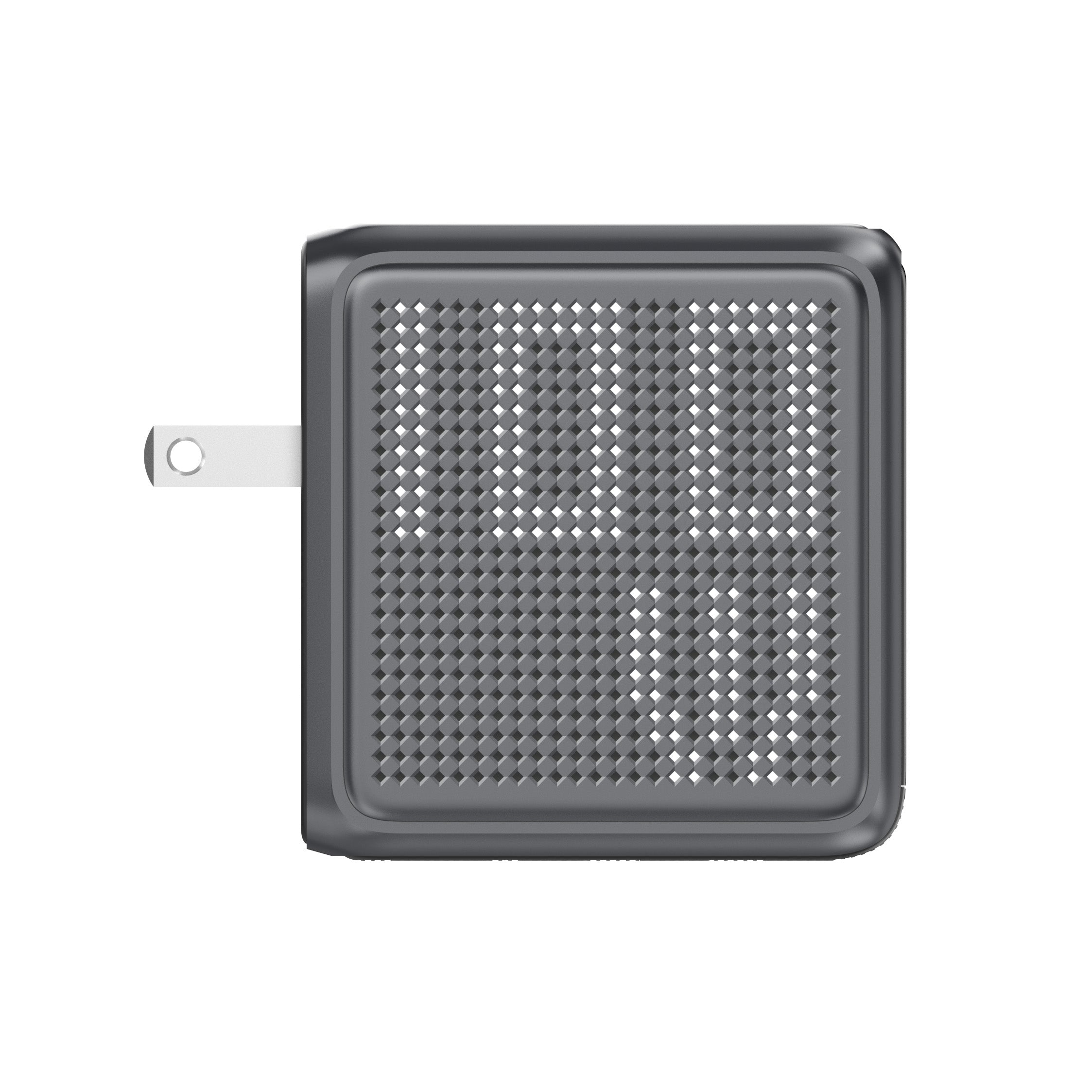 GaNSta Pixel 100W Charger showing live wattage in pixels