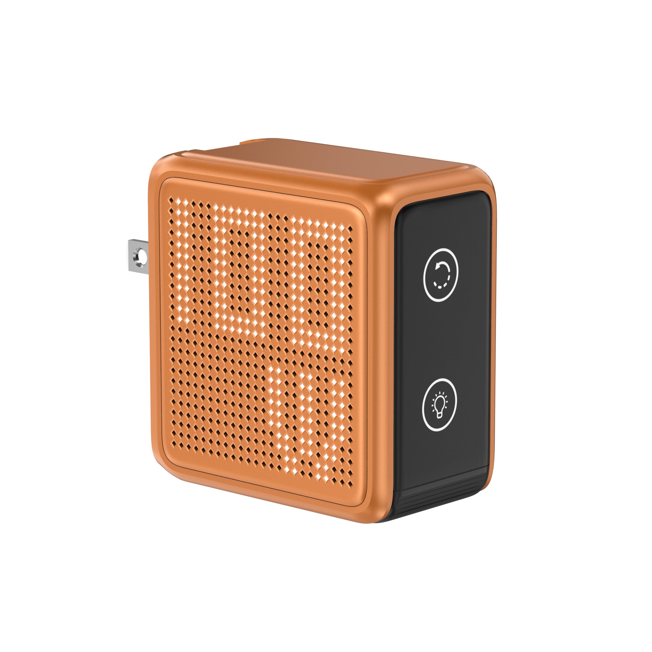 GaNSta Pixel 100W Charger showing live wattage in pixels