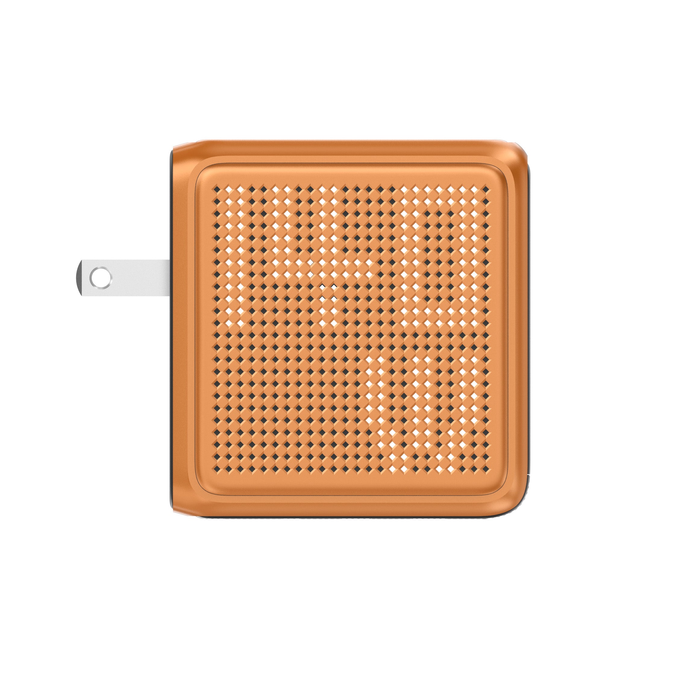 GaNSta Pixel 140W Charger showing live wattage in pixels