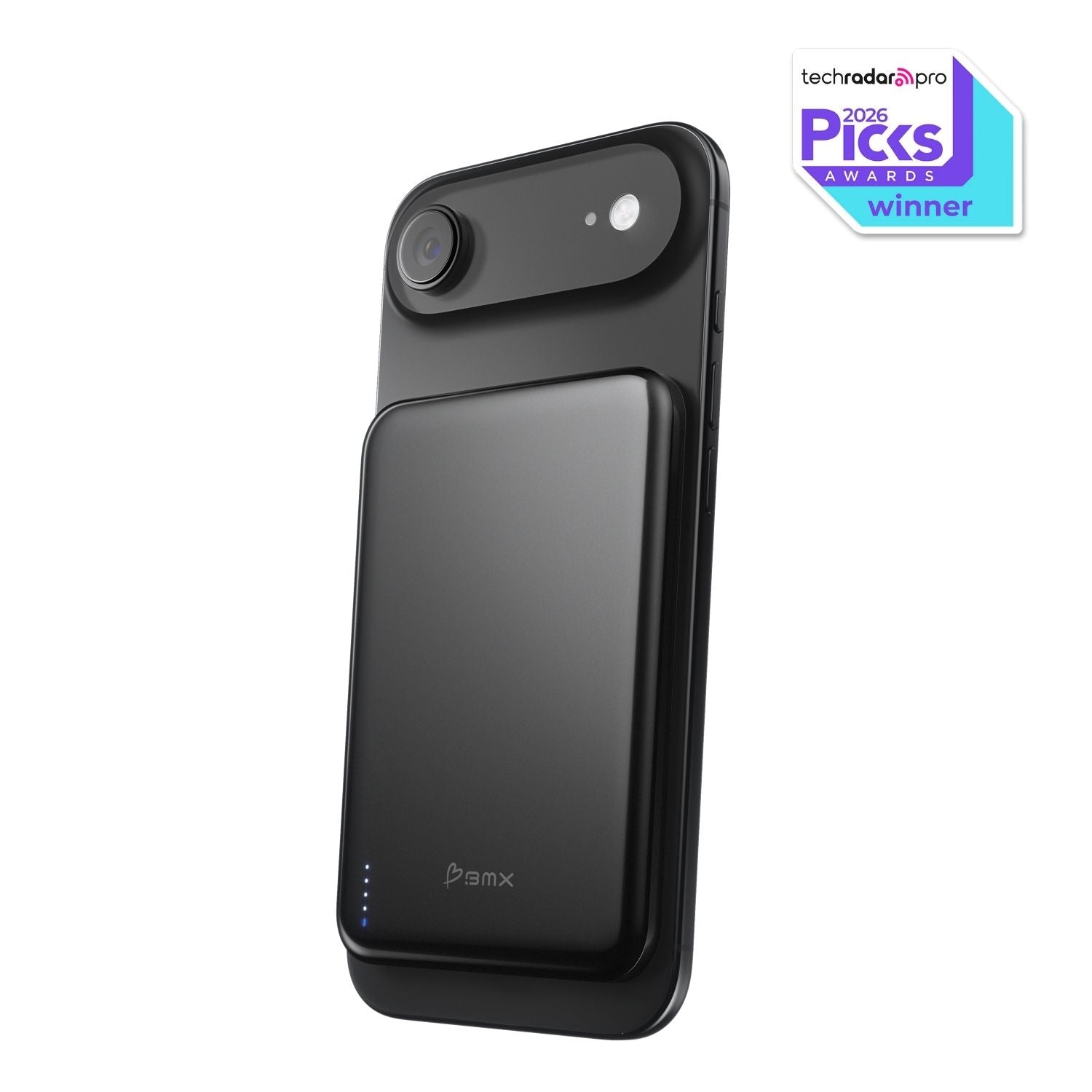 SolidSafe Air 5K Black - premium titanium Qi2 wireless power bank