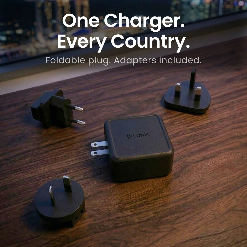 GaNSta™ 70W Laptop Charger (3 Ports, LCD Display)