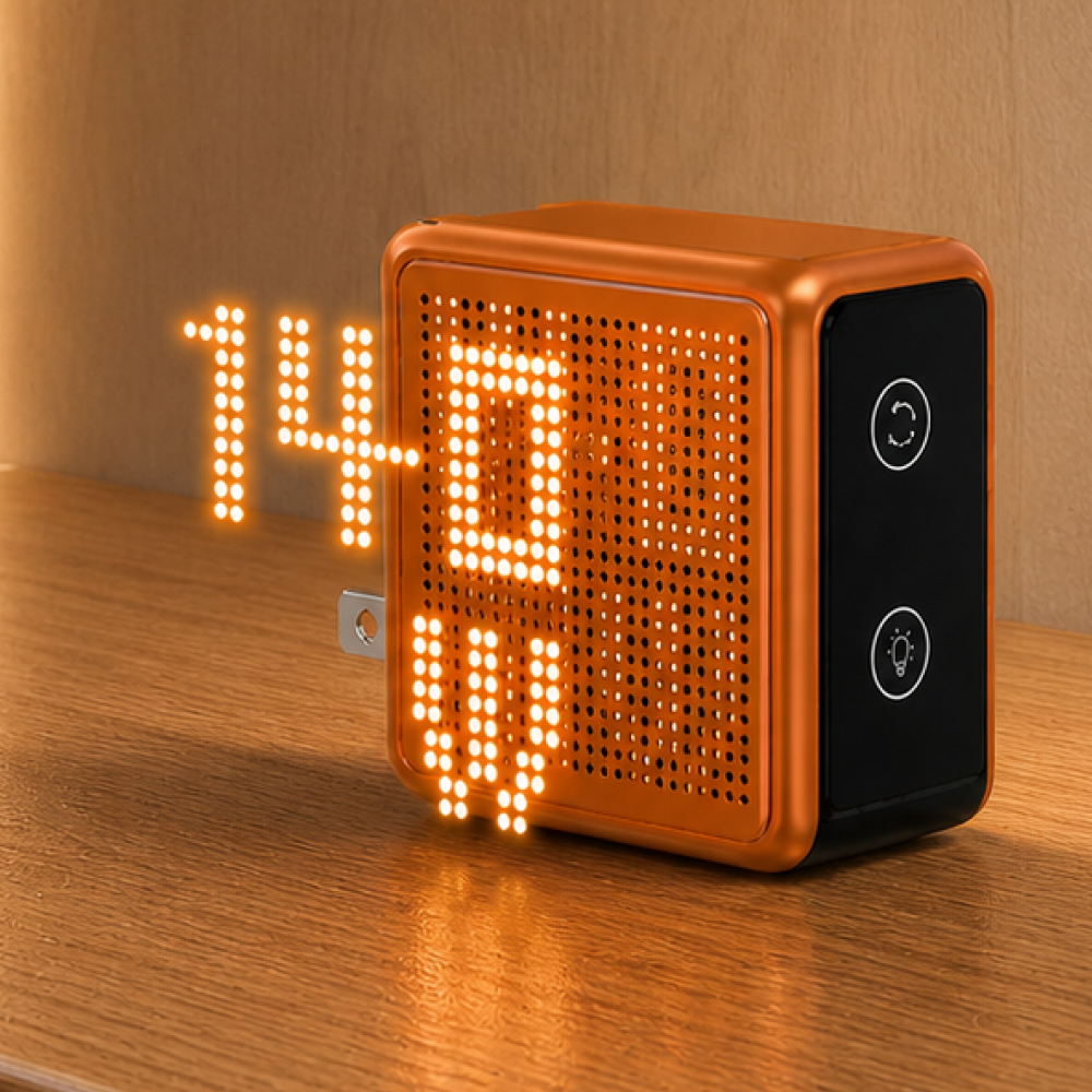 GaNsta Pixel 140W display close-up