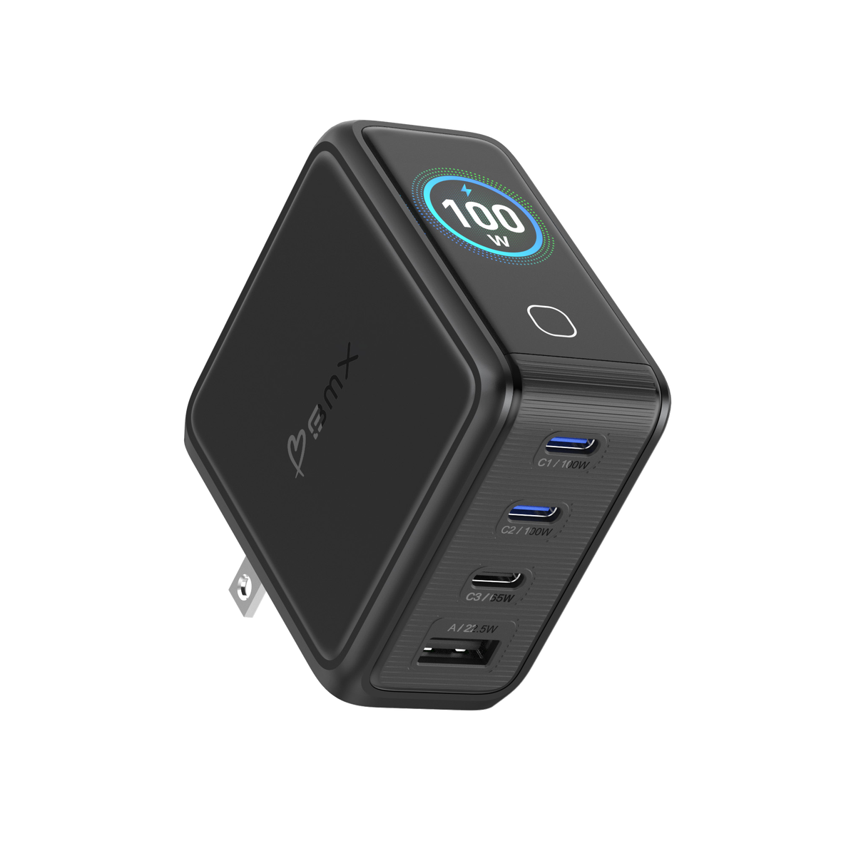 GaNSta™ 100W Laptop Charger (4 Ports, LCD Display)