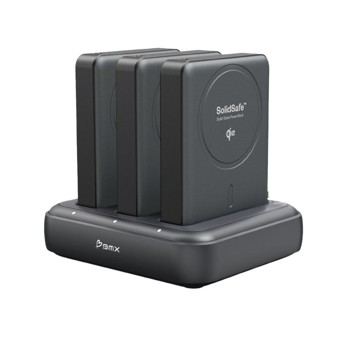 SolidSafe™ 3-Pack (10K) + Charging Dock