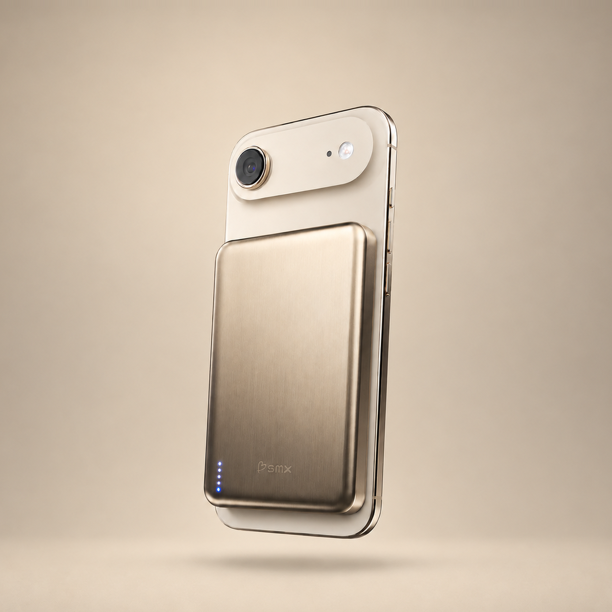Gold SolidSafe™ Air 10K attached to an iPhone