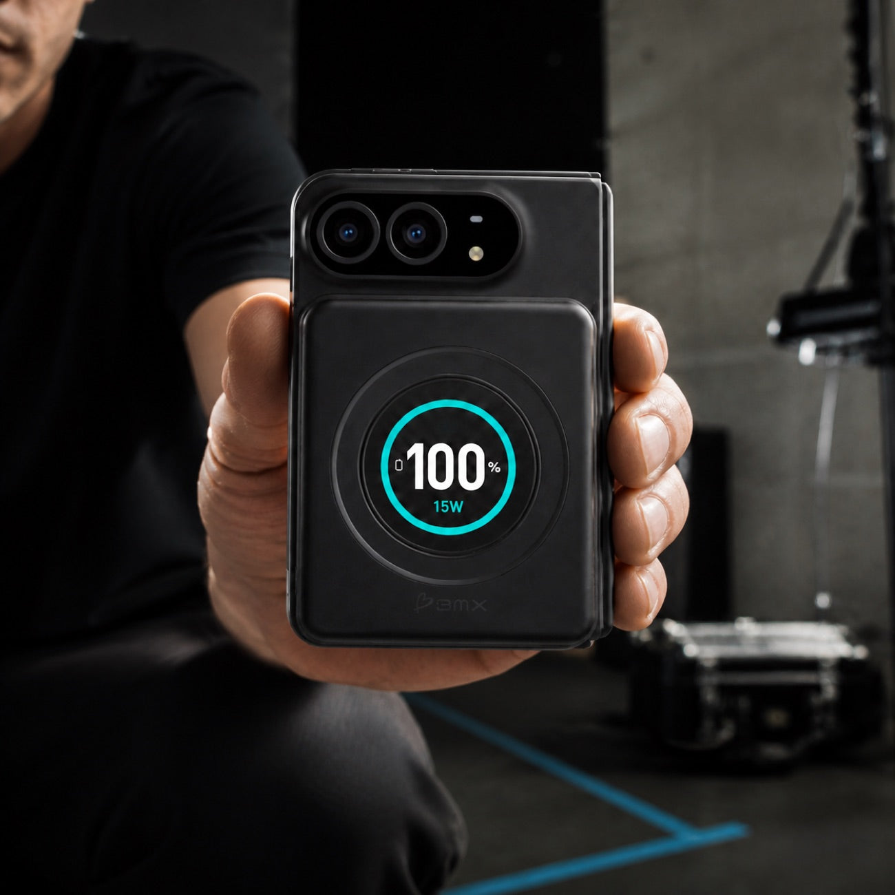 SolidSafe™ Duo held front-on with its full-color display visible