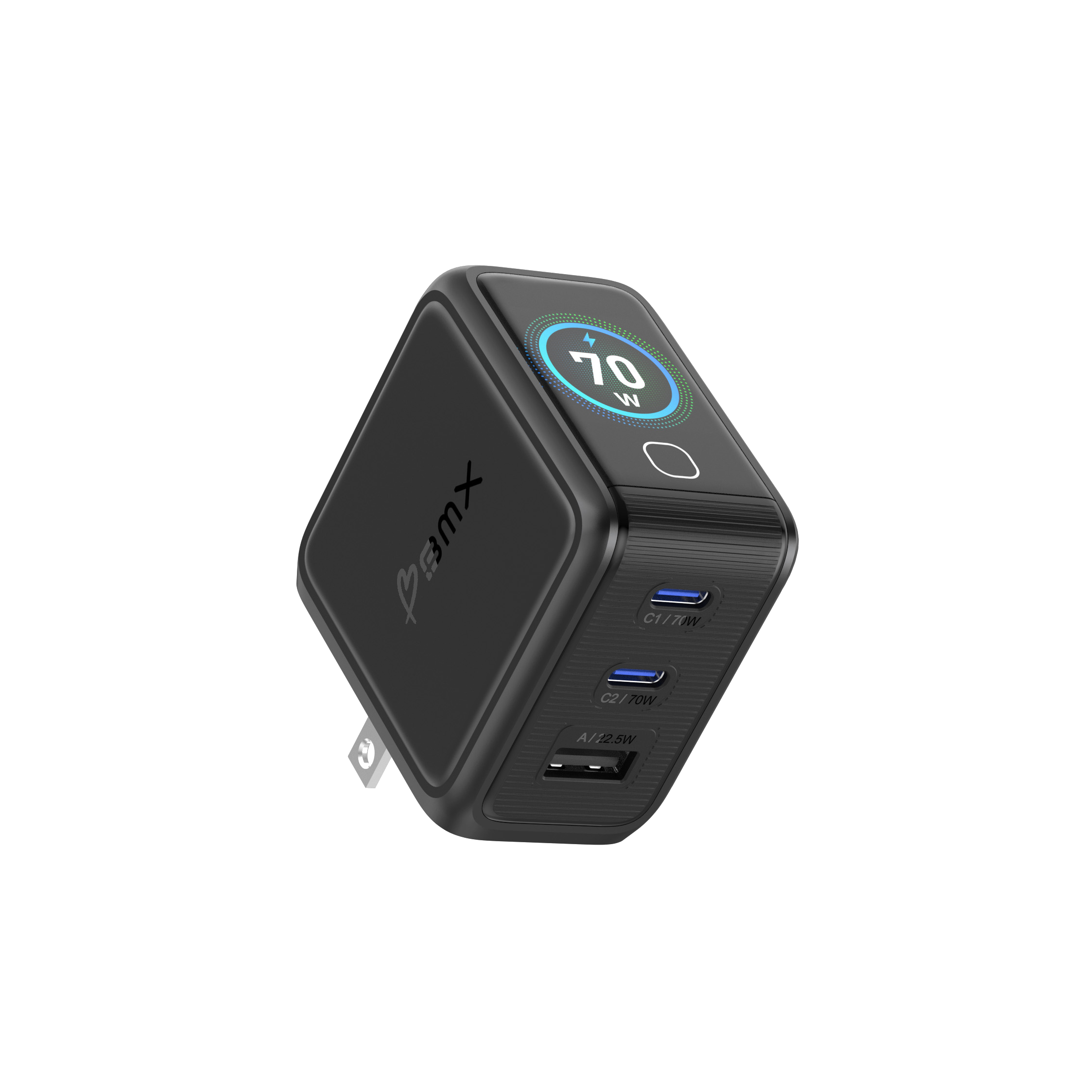 GaNSta LCD 70W charger